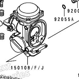 1992 Kawasaki NINJA ZX-6 (ZX600-D3) Carburetor | Babbitts Kawasaki