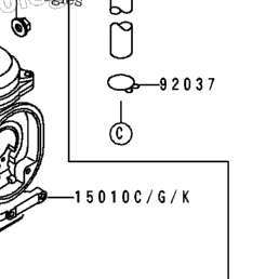 1992 Kawasaki NINJA ZX-6 (ZX600-D3) Carburetor | Babbitts Kawasaki