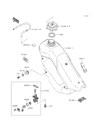 きんでぃ Kawasaki 1995 KDX200 Chain Guide Bolts Swingarm Slider Bolts