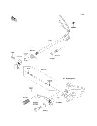 2012 Kawasaki NINJA 250R (EX250JCFA) Gear Change Mechanism