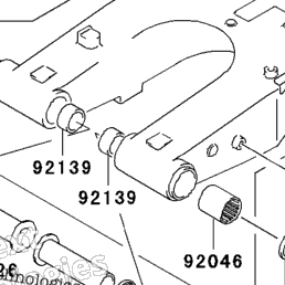 2004 Kawasaki KFX400 (KSF400-A2) Swingarm (A2/A3) | Babbitts