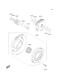 2006 Kawasaki KFX400 (KSF400A6F) Starter Clutch | Babbitts
