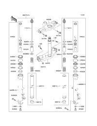 ロッサページ 1997 Kawasaki NINJA ZX-11 (ZX1100-D5) Front Fork | Babbitts