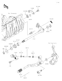 2022 Kawasaki Ninja 400 ABS (EX400GNFBN) Gear Change Mechanism