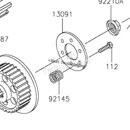 thumbnail image 2 of TB Parts TBW1035 Clutch Kit – Kawasaki KLX110 & KLX110L 2002-2021 – Friction Plates & Springs 2 of 5