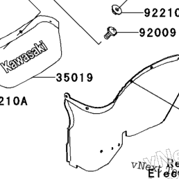 2005 Kawasaki PRAIRIE 700 4X4 (KVF700-B2) Rear Fender(S