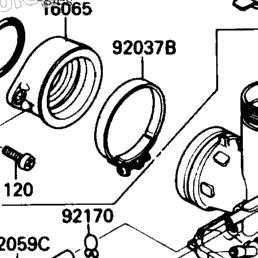 1988 Kawasaki BAYOU 220 (KLF220-A1) Carburetor | Babbitts Kawasaki