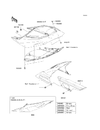 2004 Kawasaki NINJA ZX-6R (ZX636-B2) Side Covers/Chain Cover