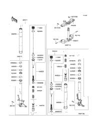 2012 Kawasaki NINJA ZX-6R (ZX600RCF) Front Fork | Babbitts