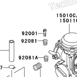 こて(追加分) 1996 Kawasaki NINJA ZX-11 (ZX1100-D4) Carburetor Parts | Babbitts