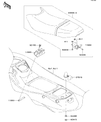 2005 Kawasaki JET SKI STX-12F (JT1200-D1) Seat | Babbitts Kawasaki