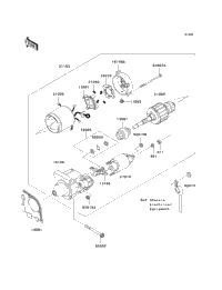 2007 & Prior Kawasaki MULE 600 (KAF400-B1) Starter Motor