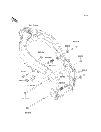 2005 Kawasaki ZZR600 (ZX600-J4) Engine Mount | Babbitts Kawasaki