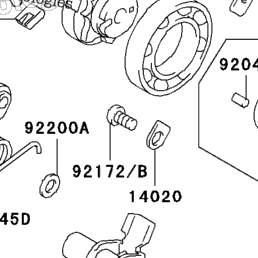2004 Kawasaki KFX400 (KSF400-A2) Gear Change Mechanism | Babbitts