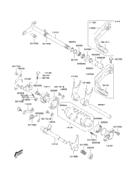 2003 Kawasaki KFX400 (KSF400-A1) Gear Change Mechanism | Babbitts