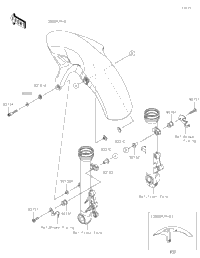 2018 Kawasaki Z650 (ER650HJF) Front Fender(S) | Babbitts Kawasaki