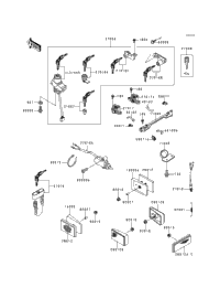 1995 Kawasaki CONCOURS (ZG1000-A10) Ignition Switch/Locks