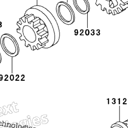 2000 Kawasaki LAKOTA 300 (KEF300-A6) Transmission | Babbitts