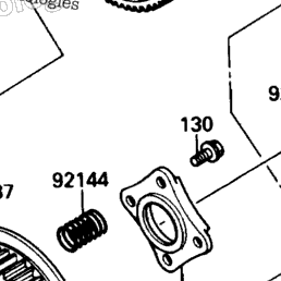 1988 Kawasaki BAYOU 220 (KLF220-A1) Clutch | Babbitts Kawasaki