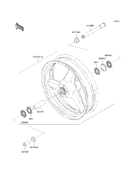 2000 Kawasaki NINJA ZX-12R (ZX1200-A1) Front Wheel | Babbitts