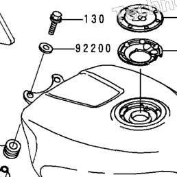 1999 Kawasaki NINJA ZX-6R (ZX600-G2) Fuel Tank (Zx600-G2
