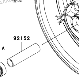 2009 Kawasaki NINJA ZX-6R (ZX600R9FA) Rear Wheel/Chain | Babbitts