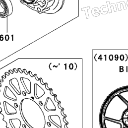 2009 Kawasaki NINJA ZX-6R (ZX600R9FA) Rear Wheel/Chain | Babbitts