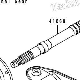 1988 Kawasaki BAYOU 300 (KLF300-B1) Rear Axle | Babbitts Kawasaki