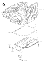 2021 Kawasaki Ninja H2 SX SE+ (ZX1002DMFNN) Oil Pan