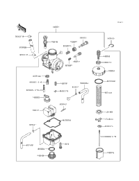1991 Kawasaki KX80 (KX80-T1) Carburetor | Babbitts Kawasaki Parts