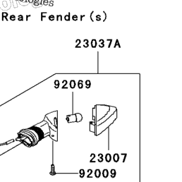 2007 Kawasaki NINJA ZX-6R (ZX600P7F) Turn Signals | Babbitts