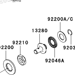 2004 Kawasaki KX250F (KX250-N1) Clutch | Babbitts Kawasaki Parts House