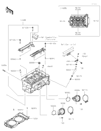 2021 Kawasaki Teryx KRX 1000 (KRF1000CMFNN) Cylinder Head