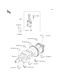 2012 Kawasaki Z1000 (ZR1000DCF) Crankshaft | Babbitts Kawasaki