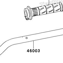 2007 Kawasaki NINJA 650R (EX650A7F) Handlebar | Babbitts Kawasaki
