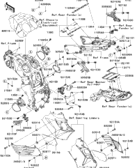 2007 Kawasaki NINJA ZX-14 (ZX1400A7F) Frame Fittings | Holzhauers