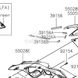 2020 Kawasaki Ninja 650 KRT Edition (EX650NLFA) Cowling Lowers