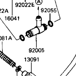 1983 Kawasaki LTD (KZ440-A4) Carburetor Assy ('81-'83 A2