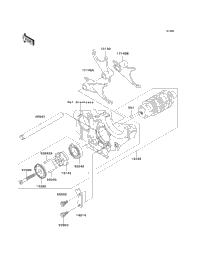 2002 Kawasaki ZZR1200 (ZX1200-C1) Gear Change Drum/Shift Fork(S