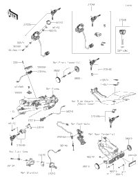 2024 Kawasaki Z500 (ER500ERFNN) Ignition Switch/Locks/Reflectors