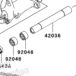 2006 Kawasaki NINJA ZX-10R (ZX1000D6F) Swingarm | Babbitts
