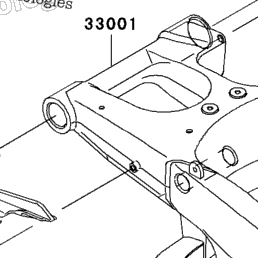 2006 Kawasaki NINJA ZX-10R (ZX1000D6F) Swingarm | Babbitts