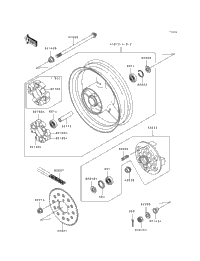1995 Kawasaki NINJA ZX-7 (ZX750-L3) Rear Wheel/Chain | MotoCity Parts