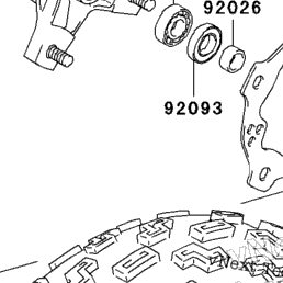 2004 Kawasaki KFX400 (KSF400-A2) Front Hub | Babbitts Kawasaki