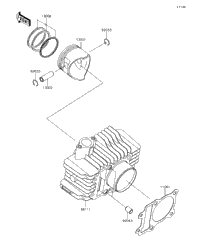 2018 Kawasaki Z125 PRO (BR125JJFB) Cylinder/Piston(S) | Babbitts
