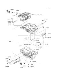 2012 Kawasaki NINJA 250R (EX250JCF) Crankcase | Babbitts Kawasaki