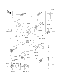 2003 Kawasaki NINJA ZX-6R (ZX636-B1) Ignition Switch/Locks