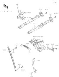 2024 Kawasaki Ninja ZX-6R ABS (ZX636JRFBN) Camshaft(S)/Tensioner 2