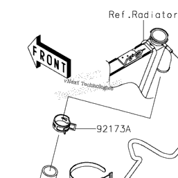 2021 Kawasaki Teryx KRX 1000 (KRF1000CMFNN) Water Pipe | Babbitts