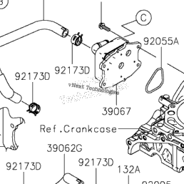 2021 Kawasaki Teryx KRX 1000 (KRF1000CMFNN) Water Pipe | Babbitts